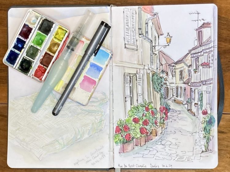 Skizzenbuch - Sanlis Gasse