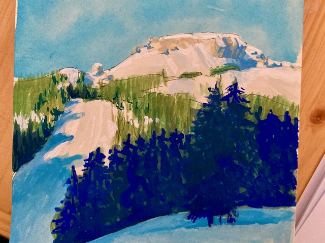 Skizzenbuch - Ifen am Nachmittag